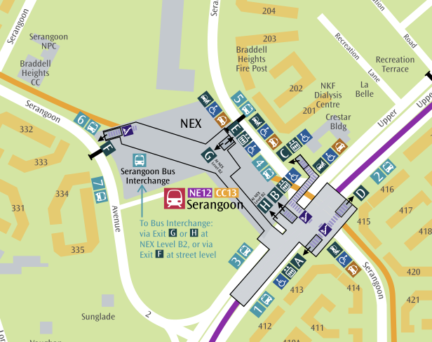 Serangoon Mrt Station Map Smrt > Trains > Networkmap > Serangoon